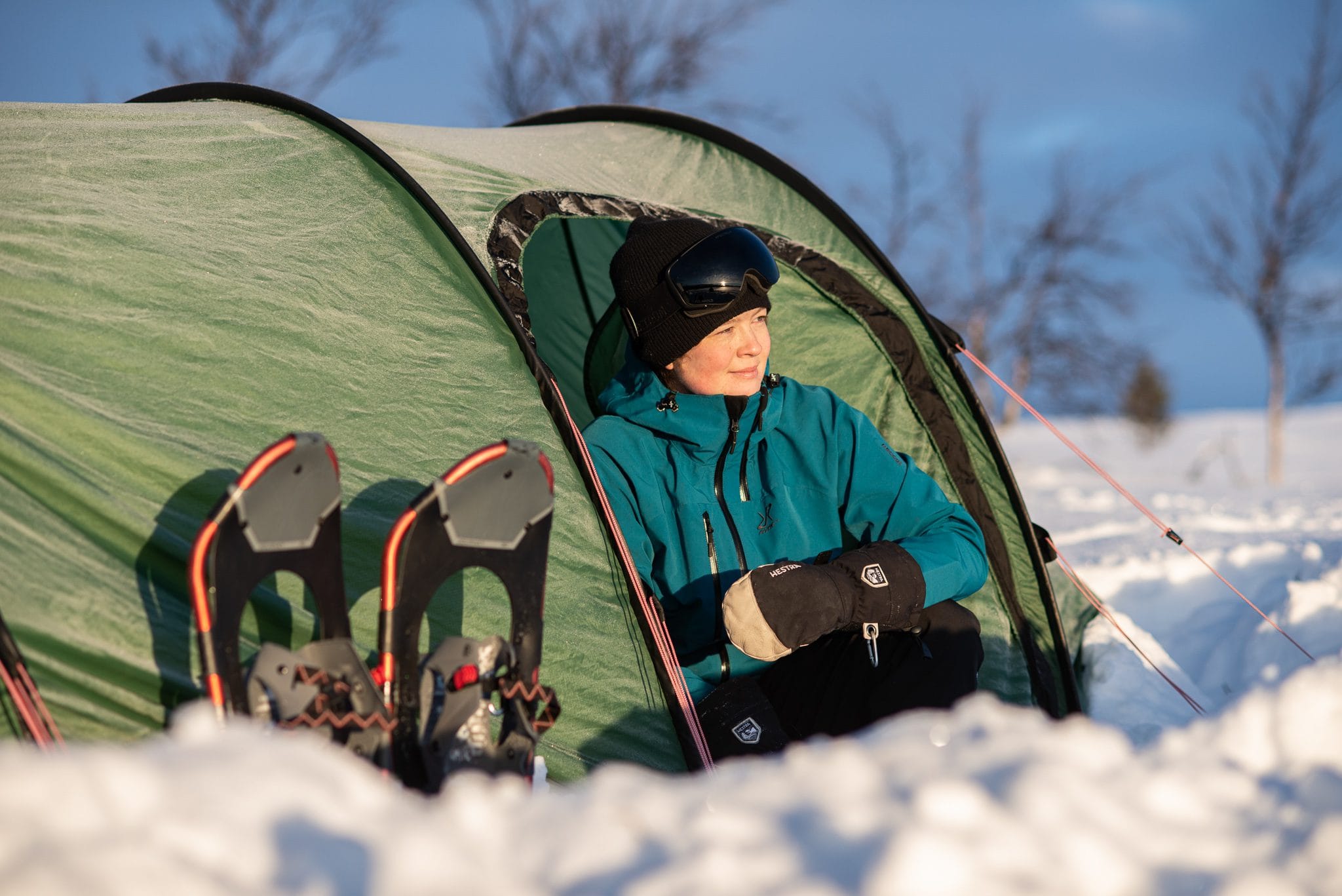 Hilleberg Nammatj GT on a winter camping tour in Sweden