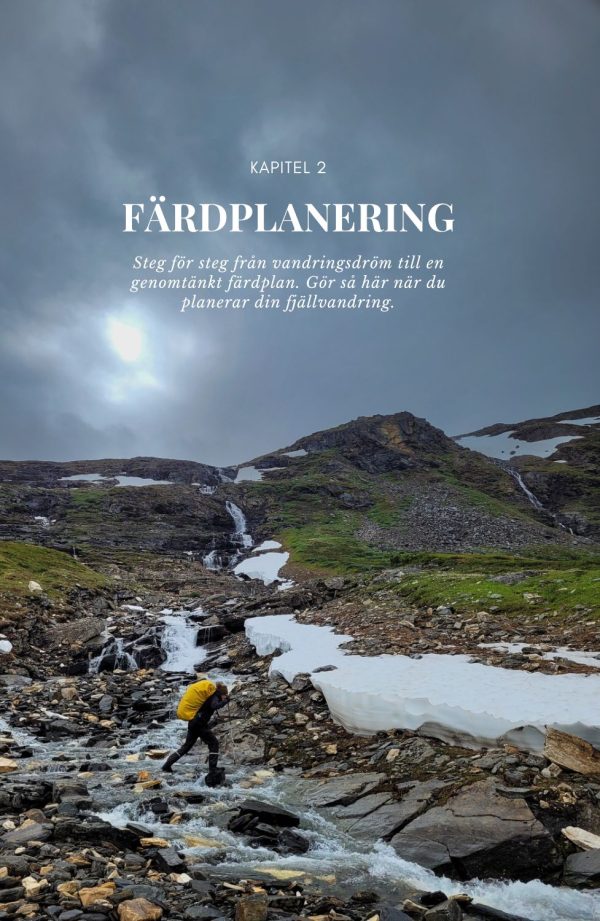 Exempel på en sida ur boken Fjällvandring – En redig guide för dig som vill vandra förberedd av Wilda Nilsson