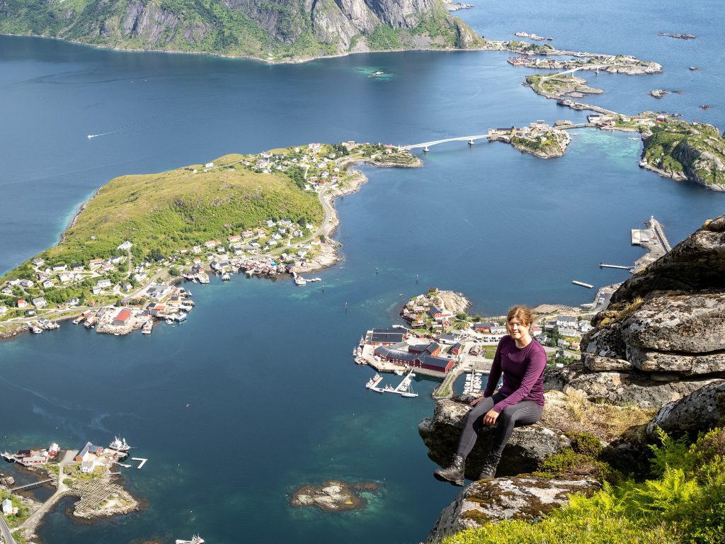 Vandring i tajts från Craft i Lofoten, Norge