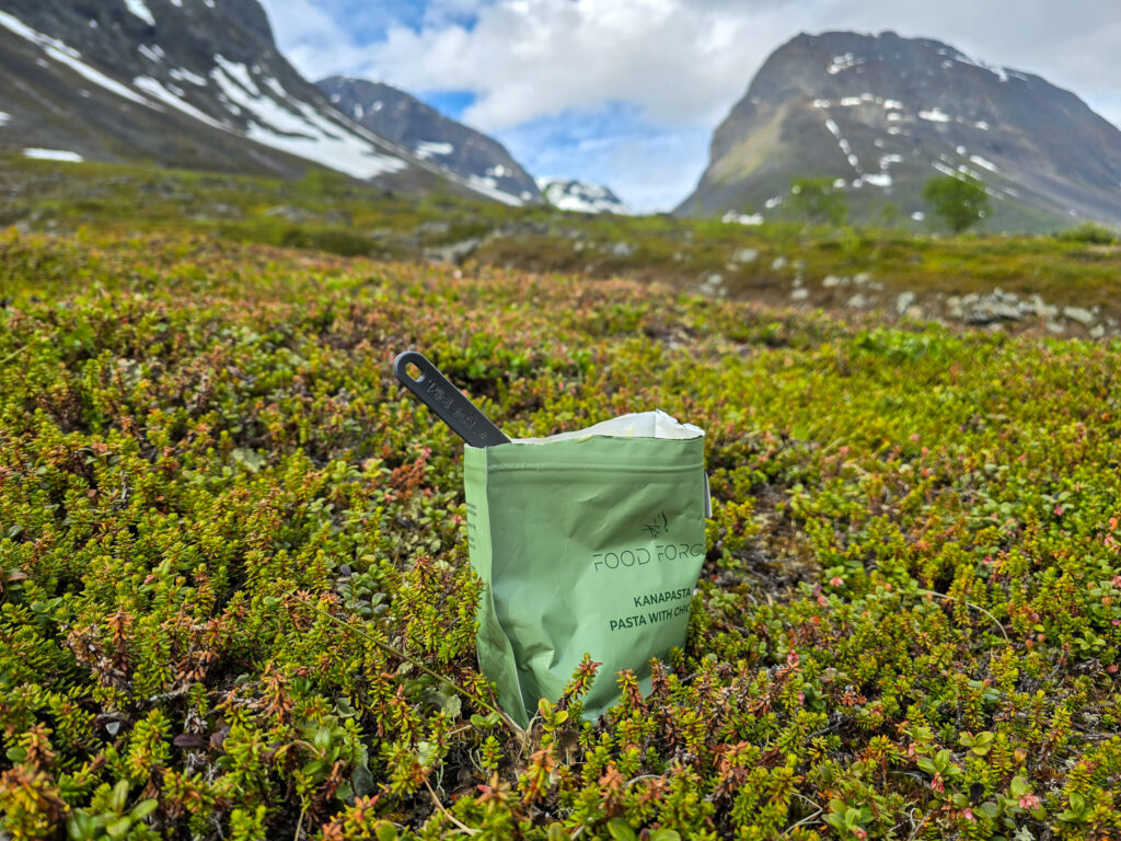 Frystorkad mat på fjällvandring