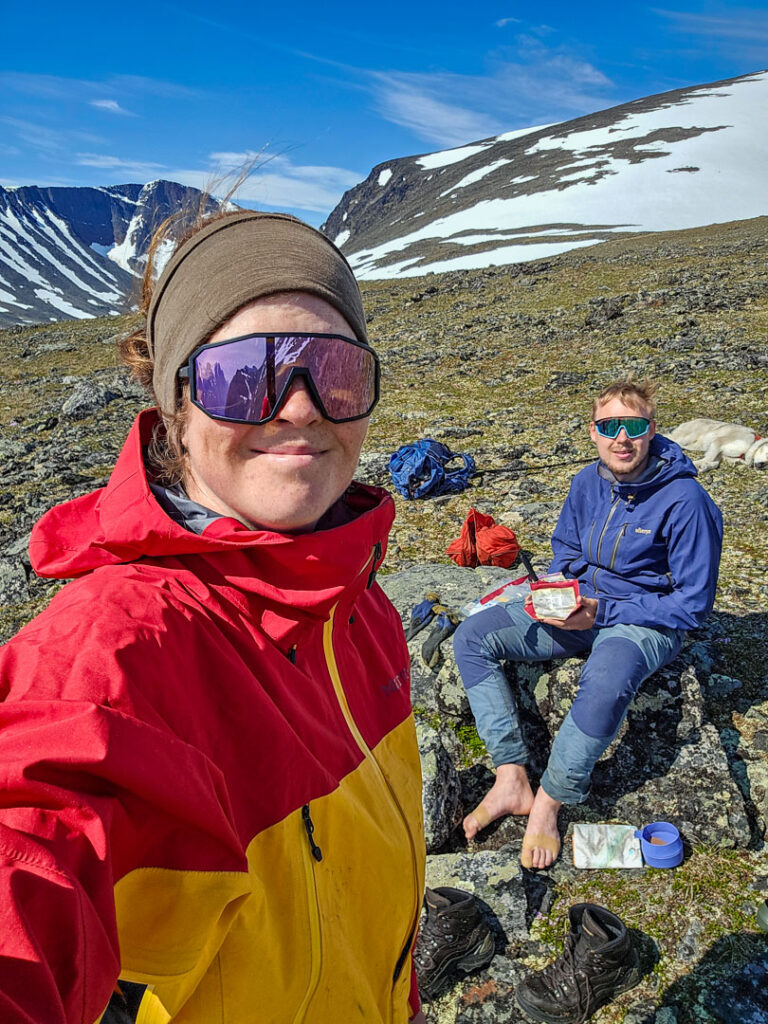 frystorkad mat på fjällvandring i Mårmapasset