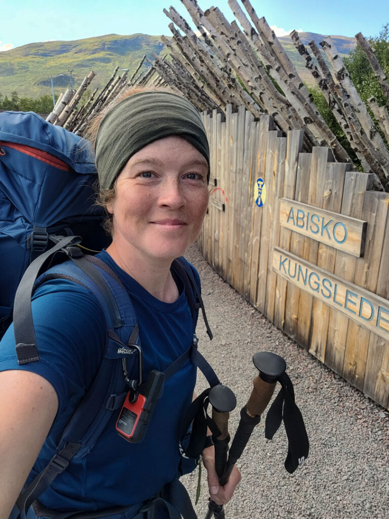 Wilda Nilsson i Abisko på Kungsleden