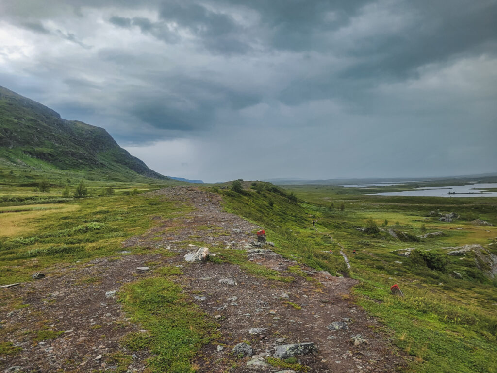 Kungsleden efter Ammarnäs mot Kvikkjokk