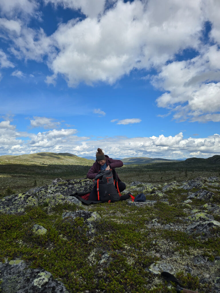 Min ryggsäck för fjällvandring