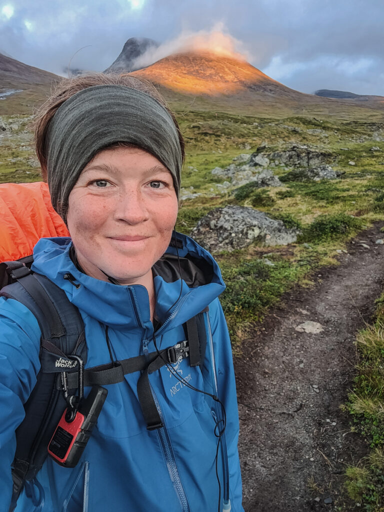 Wilda Nilsson på Kungsleden mellan Alesjaure och Tjäktja-2