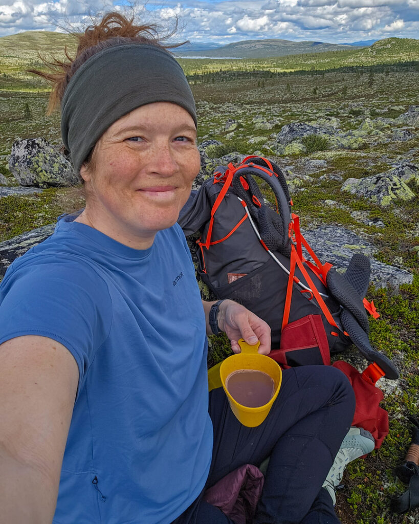 Wilda Nilsson på fjällvandring